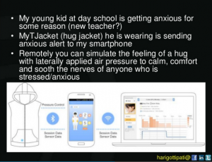 Hug Jacket Screenshot from http://www.slideshare.net/HariGottipati/a-day-in-my-life-how-smartphones-with-sensors-and-bigdata-are-affecting-our-lives